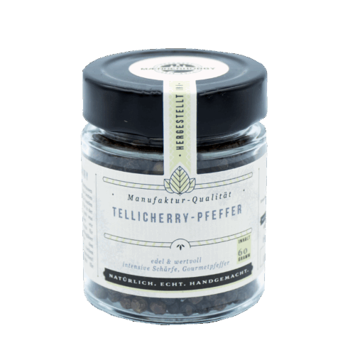 Tellicherry-Pfeffer fertig